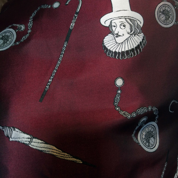 Ledin x Tibi maroon taffeta circle skirt Euro 40 - Picture 6 of 7